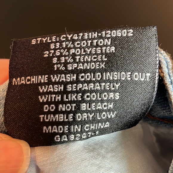 Chi Ole American Flag Stars & Stripes Distressed Denim Jean Shorts - Size Small - Picture 10 of 10